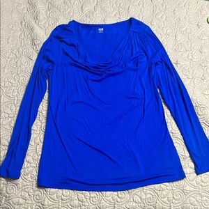 Apt. 9 Blue Ruched Blouse